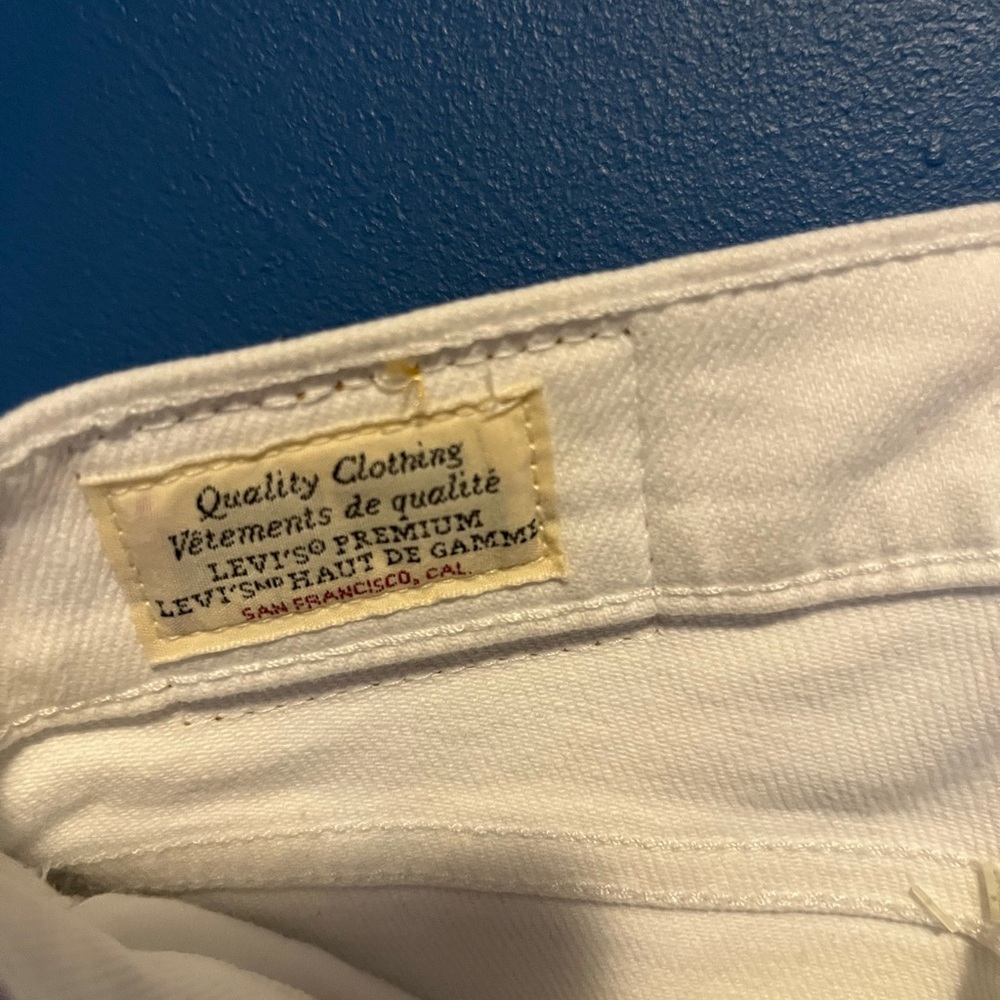 Levi's Womens 311 Shaping Skinny Jeans White - Picture 6 of 6